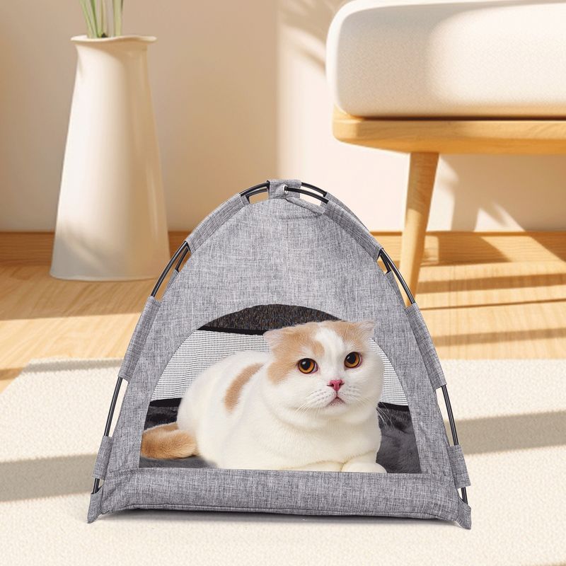 Tente pour chat à double usage hiver et été