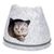 Maison pour chat avec oreilles de chat