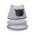 Maison pour chat avec oreilles de chat