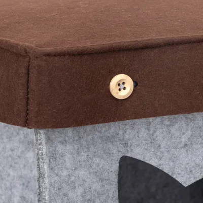 Maison pour chat carrée semi-fermée