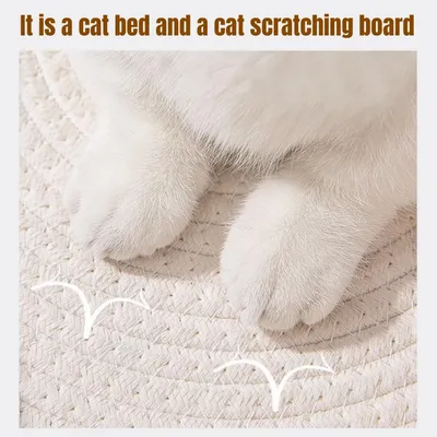 UAMLY Panier tressé lavable pour chat