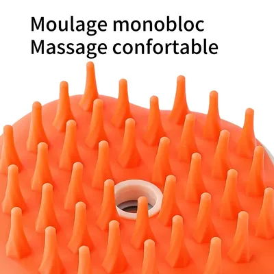 FurryFusion Brosse à vapeur multi-usages pour animaux de compagnie