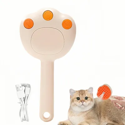 FurryFusion Brosse à vapeur multi-usages pour animaux de compagnie