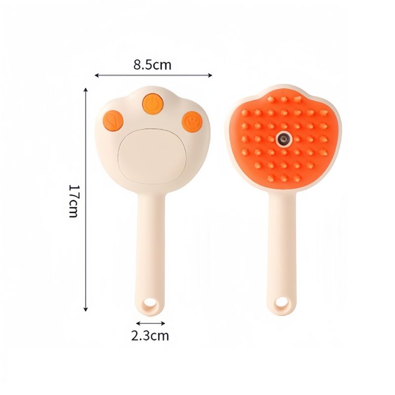 FurryFusion Brosse à vapeur multi-usages pour animaux de compagnie