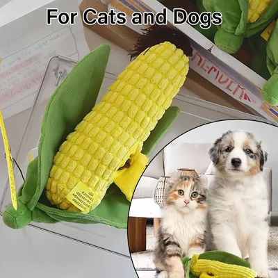 FurryFusion Jouet en forme de maïs pour chien et chat