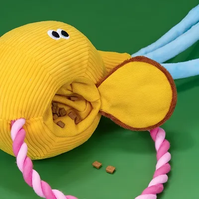 FurryFusion Jouet en peluche théière pour chat et chien