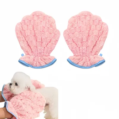 FurryFusion Gants de bain pour chats et chiens