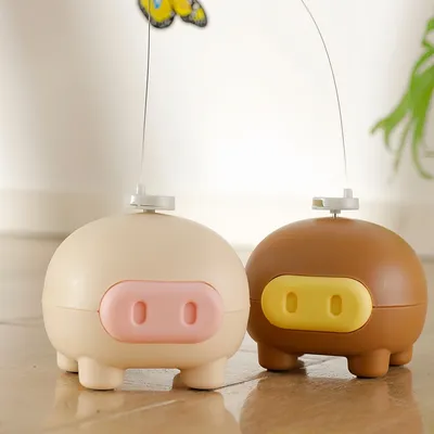 FurryFusion Jouet électronique pour chat en forme de cochon