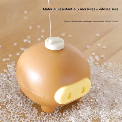 FurryFusion Jouet électronique pour chat en forme de cochon