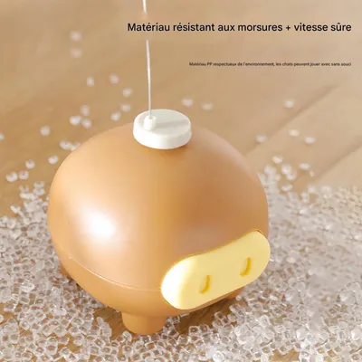 FurryFusion Jouet électronique pour chat en forme de cochon