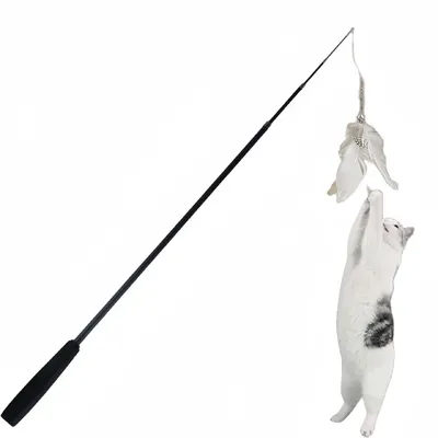 FurryFusion Baton pour divertir le chat télescopique
