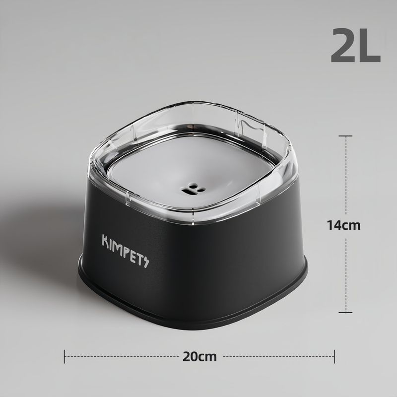 FurryFusion Bol d'eau flottant amovible pour chien
