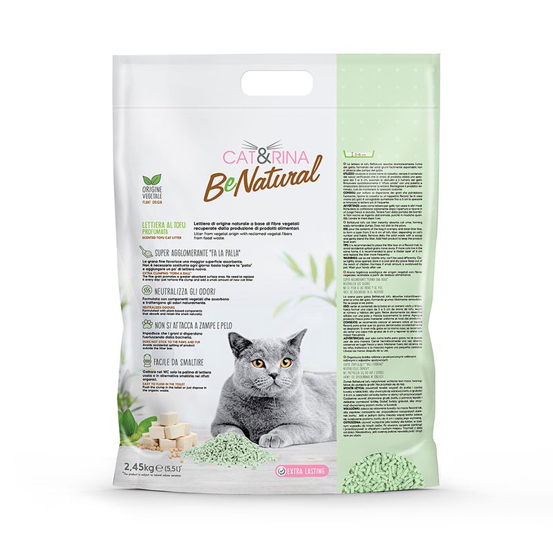 Litière Naturelle pour Chats en Tofu 5,5 L