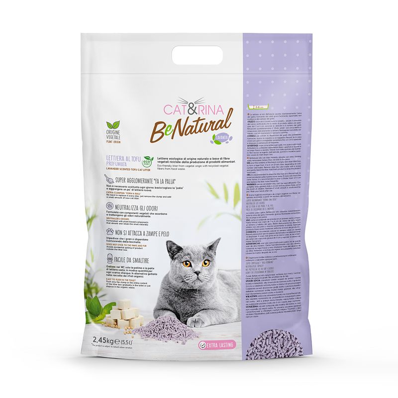 Litière Biologique pour Chats au Tofu 5,5 L