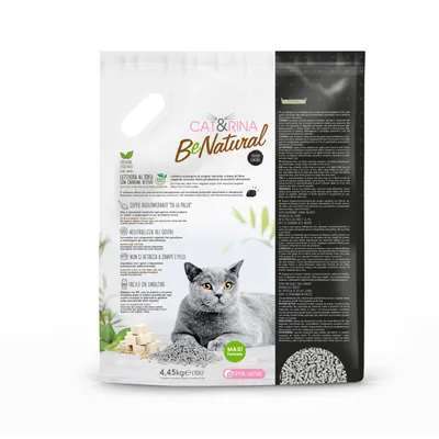 CAT&RINA BeNatural - Litière au tofu pour chats 10 litres