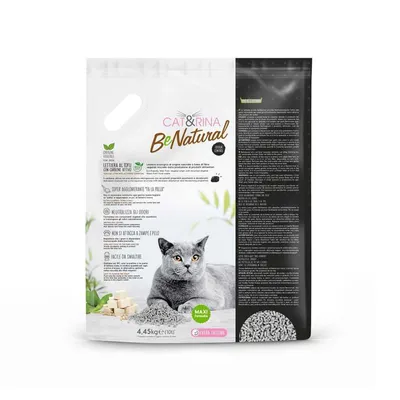 CAT&RINA BeNatural - Litière au tofu pour chats 10 litres