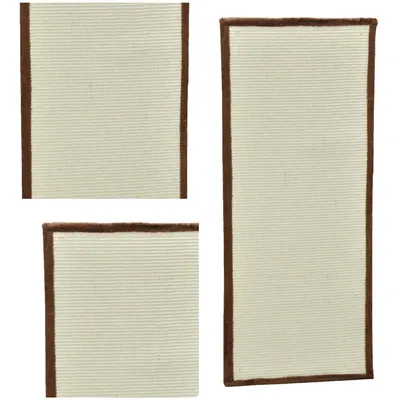 nanook Tapis à griffer mural/sol – 110x45 cm, sisal, bord peluche