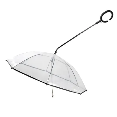 UAMLY Laisse parapluie transparente pour chien