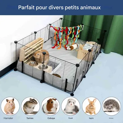 FurryFusion Tapis imperméable pour cage de petit animal 61x121cm FurryFusion Tapis imperméable pour cage de petit animal 61x121cm