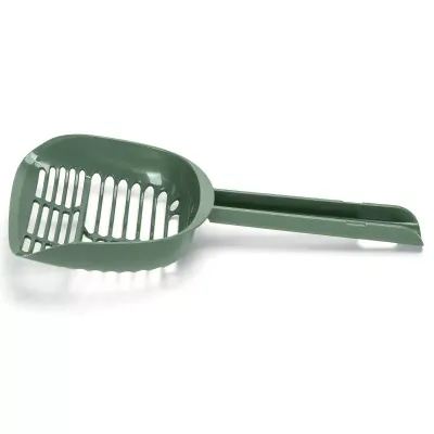 Pelle à litière à double crépine antiadhésive