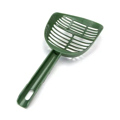 Pelle à litière à double crépine antiadhésive