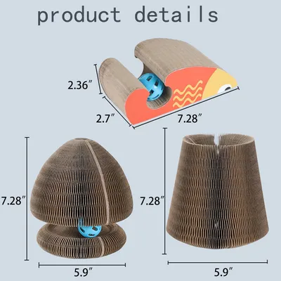 KPYTE Planche à gratter pliable pour chat