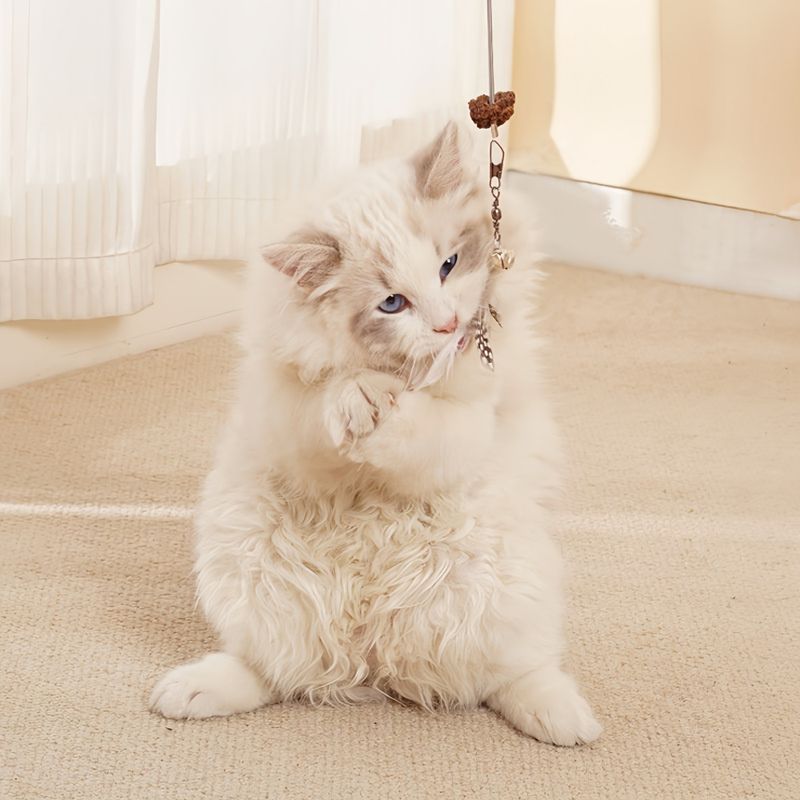 FurryFusion Jouet suspendu pour chat qui fuit de la nourriture
