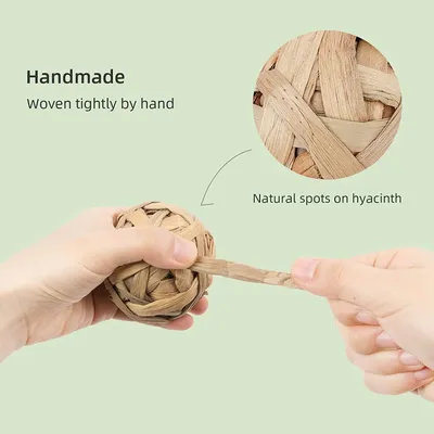 FurryFusion Lot de 9 balles Jouets à Mâcher pour Petits Animaux