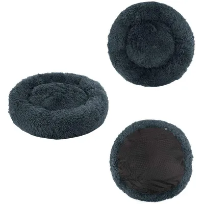 Best For Pets Fluffy Paws Pet Bed Plush Donut Dog Bed
