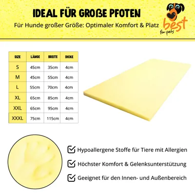 Best For Pets Pet Bed Ortho-Medic Visco