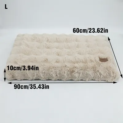 BINGOPAW Panier pour Chien Coussin Chien Tapis Matelas Beige BINGOPAW Panier pour Chien Coussin Chien Tapis Matelas Beige