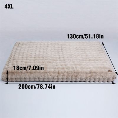BINGOPAW Panier pour Chien Coussin Chien Tapis Matelas Beige