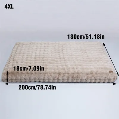 BINGOPAW Panier pour Chien Coussin Chien Tapis Matelas Beige BINGOPAW Panier pour Chien Coussin Chien Tapis Matelas Beige