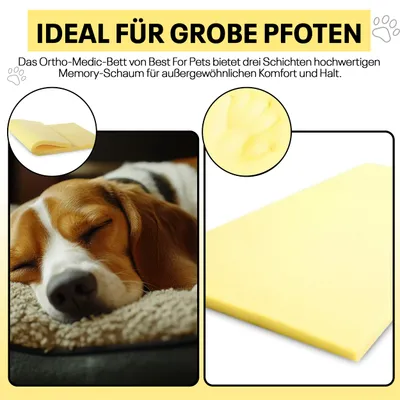 Best For Pets Pet Bed Ortho-Medic Visco Best For Pets Pet Bed Ortho-Medic Visco