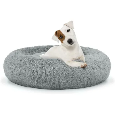 Best For Pets Fluffy Paws Pet Bed Plush Donut Dog Bed