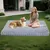 BINGOPAW Panier pour Chien Coussin Chien Tapis Matelas Gris BINGOPAW Panier pour Chien Coussin Chien Tapis Matelas Gris
