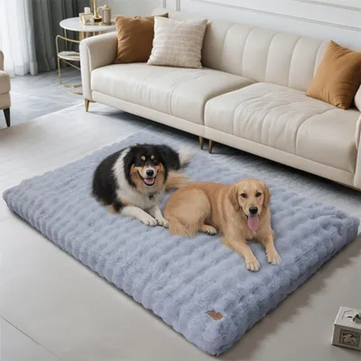 BINGOPAW Panier pour Chien Coussin Chien Tapis Matelas Gris BINGOPAW Panier pour Chien Coussin Chien Tapis Matelas Gris