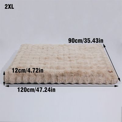 BINGOPAW Panier pour Chien Coussin Chien Tapis Matelas Beige