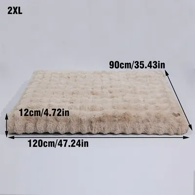 BINGOPAW Panier pour Chien Coussin Chien Tapis Matelas Beige BINGOPAW Panier pour Chien Coussin Chien Tapis Matelas Beige