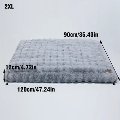 BINGOPAW Panier pour Chien Coussin Chien Tapis Matelas Gris BINGOPAW Panier pour Chien Coussin Chien Tapis Matelas Gris