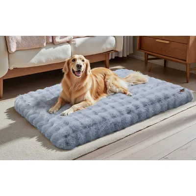 BINGOPAW Panier pour Chien Coussin Chien Tapis Matelas Gris BINGOPAW Panier pour Chien Coussin Chien Tapis Matelas Gris