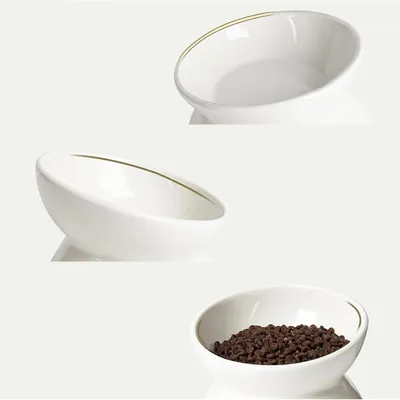 KPYTE Gamelle inclinée pour chat à pieds hauts