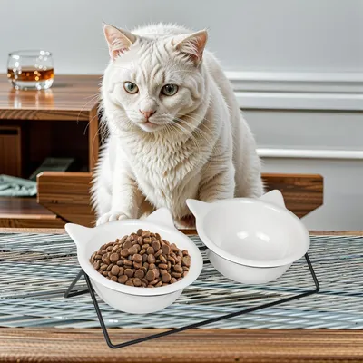 KPYTE Gamelle pour chat avec support antidérapant
