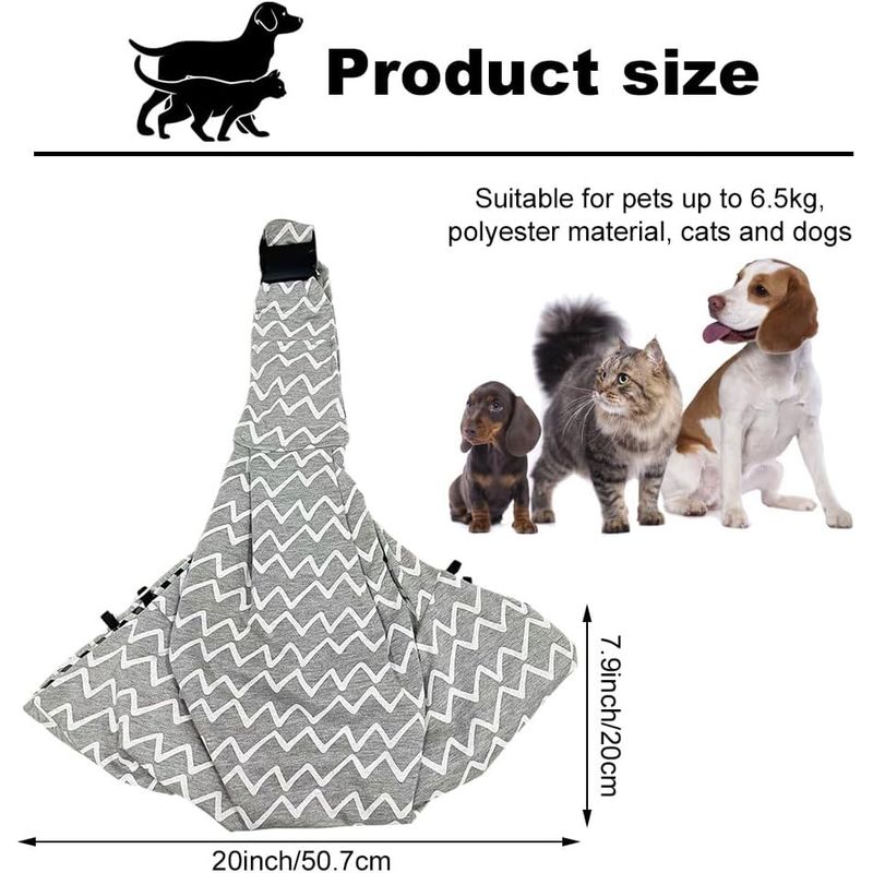 UAMLY Sac à dos pour chien à une seule épaule