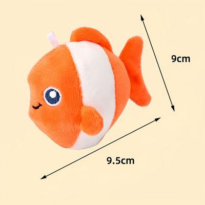 FurryFusion Lot de 3 jouets pour chat en forme de poisson à la menthe