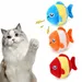 FurryFusion Lot de 3 jouets pour chat en forme de poisson à la menthe
