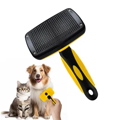 Brosse autonettoyante pour animaux de compagnie