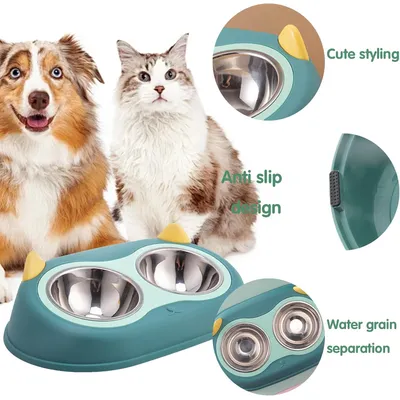 Reitlaze Comedero elevado extraíble para gatos