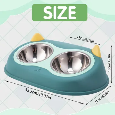 Reitlaze Comedero elevado extraíble para gatos
