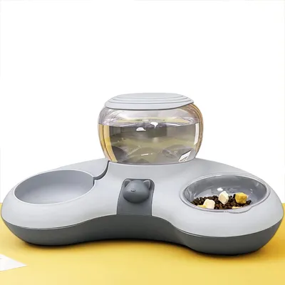 Mangeoire pour chat avec distributeur d'eau Mangeoire pour chat avec distributeur d'eau